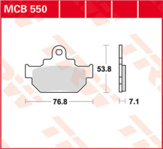 Placute Frana All Round Ceramic MCB550