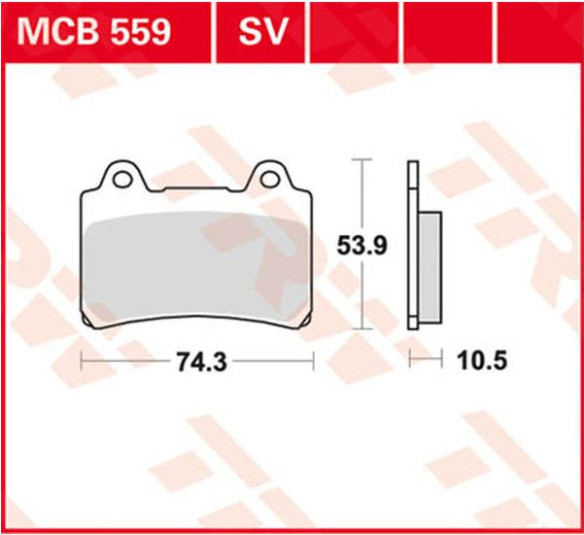 Placute Frana All Round Ceramic MCB559