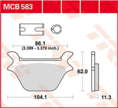 Placute Frana All Round Ceramic MCB583