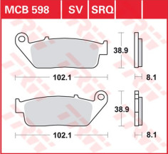 Placute Frana All Round Ceramic MCB598