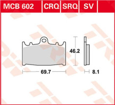 Placute Frana All Round Ceramic MCB602
