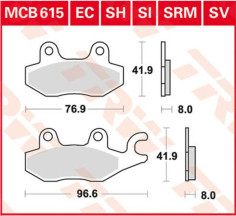 Placute Frana All Round Ceramic MCB615