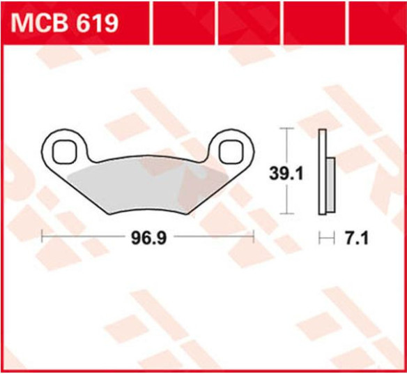 Placute Frana All Round Ceramic MCB619