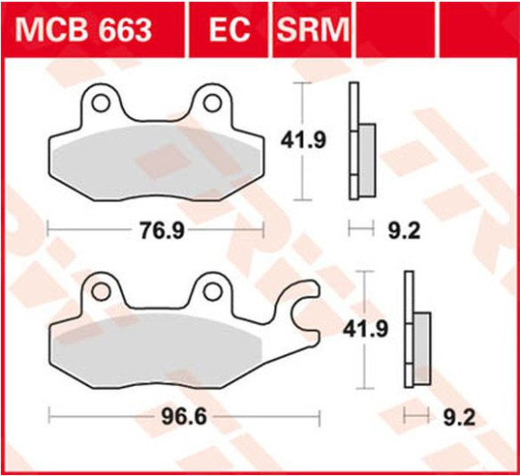 Placute Frana All Round Ceramic MCB663