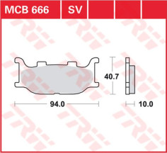 Placute Frana All Round Ceramic MCB666