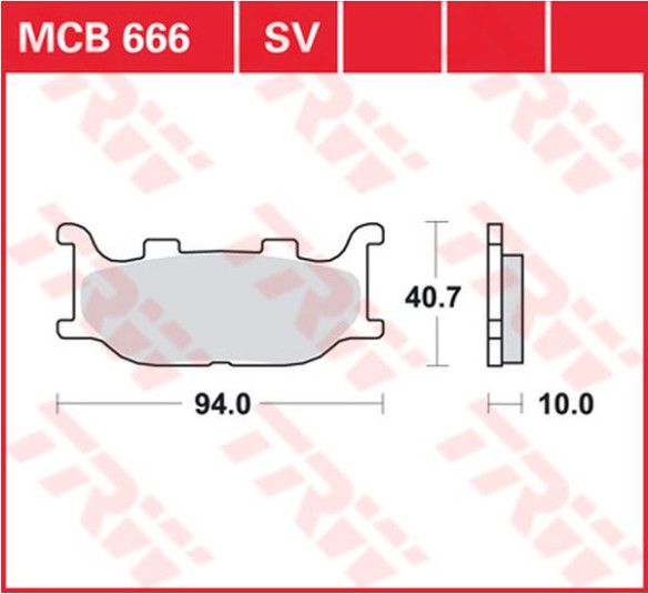 Placute Frana All Round Ceramic MCB666