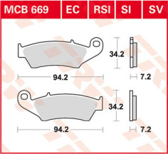Placute Frana All Round Ceramic MCB669
