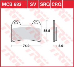 Placute Frana All Round Ceramic MCB683