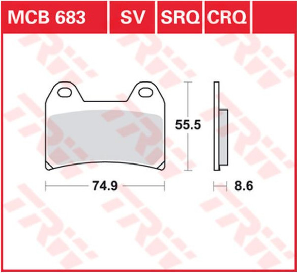 Placute Frana All Round Ceramic MCB683