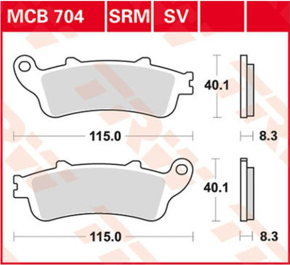 Placute Frana All Round Ceramic MCB704