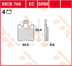 Placute Frana All Round Ceramic MCB706