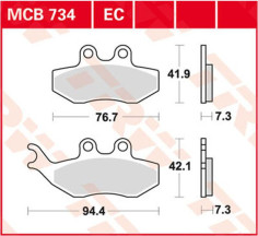 Placute Frana All Round Ceramic MCB734