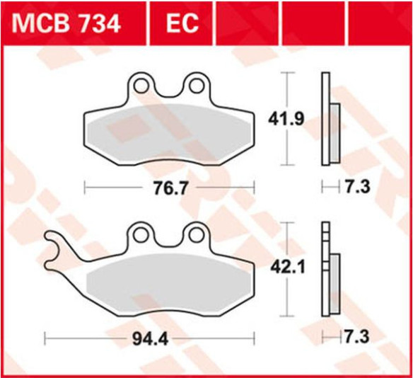 Placute Frana All Round Ceramic MCB734