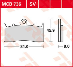 Placute Frana All Round Ceramic MCB736