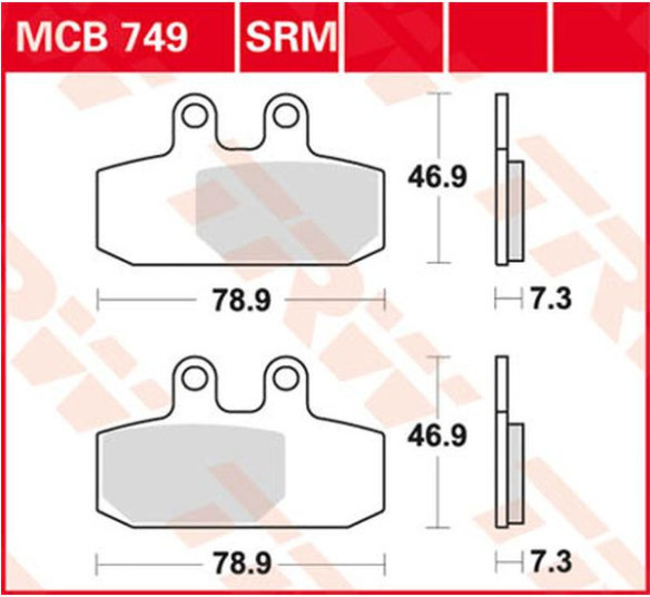Placute Frana All Round Ceramic MCB749