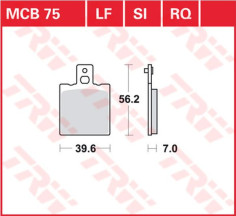 Placute Frana All Round Ceramic MCB75