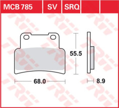 Placute Frana All Round Ceramic MCB785