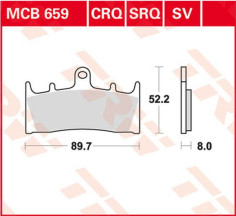 Placute Frana Crq Series Carbon Race MCB659CRQ