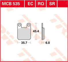 Placute Frana Ec Series Ceramic MCB535EC