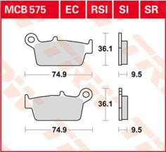 Placute Frana Ec Series Ceramic MCB575EC