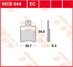 Placute Frana Ec Series Ceramic MCB644EC