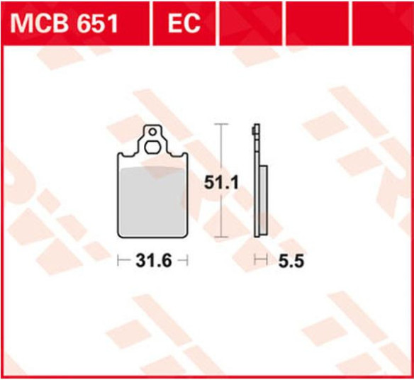 Placute Frana Ec Series Ceramic MCB651EC