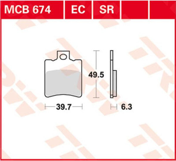 Placute Frana Ec Series Ceramic MCB674EC