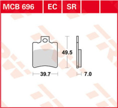 Placute Frana Ec Series Ceramic MCB696EC