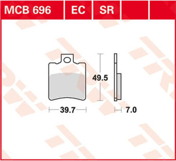 Placute Frana Ec Series Ceramic MCB696EC
