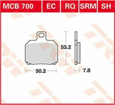 Placute Frana Ec Series Ceramic MCB700EC