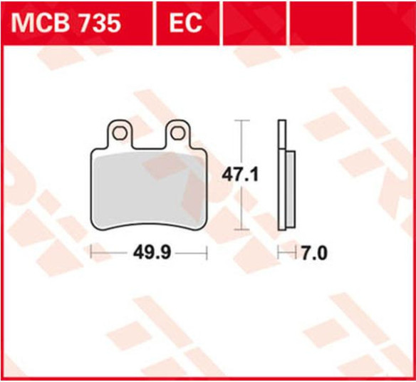Placute Frana Ec Series Ceramic MCB735EC