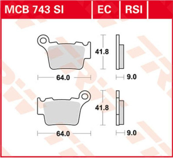 Placute Frana Ec Series Ceramic MCB743EC