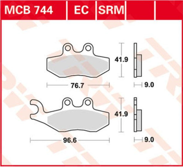Placute Frana Ec Series Ceramic MCB744EC