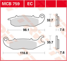 Placute Frana Ec Series Ceramic MCB759EC