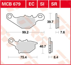 Placute Frana Ec Series Ceramic MCB679EC