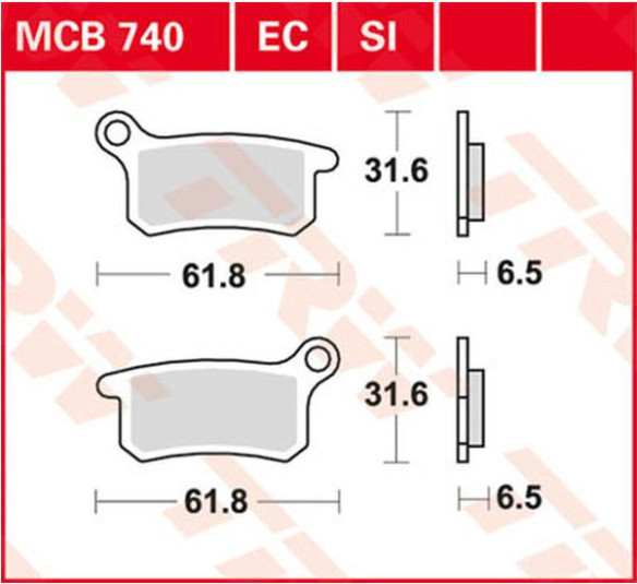 Placute Frana Ec Series Ceramic MCB740EC