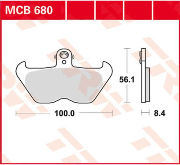 Placute Frana Organic Allround Brake Pad MCB680