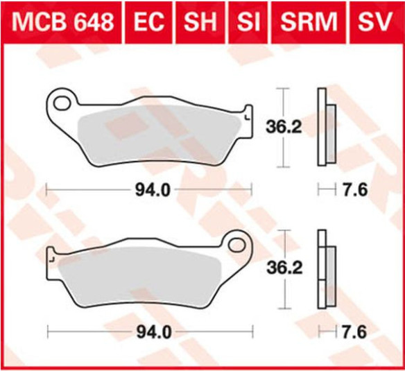 Placute Frana Rsi Series Sindered Off-road Race MCB648RSI