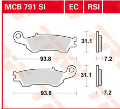 Placute Frana Rsi Series Sindered Off-road Race MCB791RSI