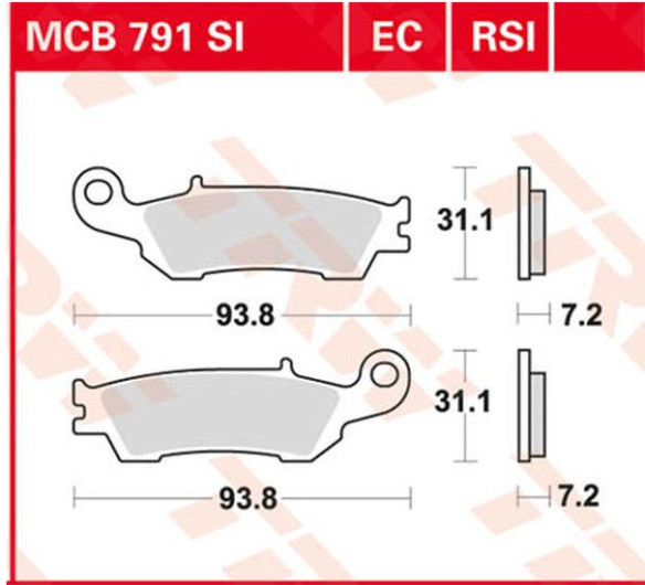 Placute Frana Rsi Series Sindered Off-road Race MCB791RSI