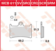 Placute Frana Scr Series Sindered Race MCB611SCR