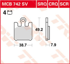 Placute Frana Scr Series Sindered Race MCB742SCR
