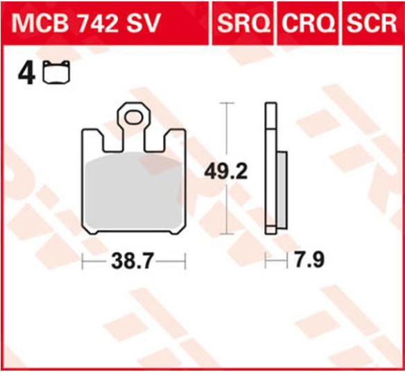 Placute Frana Scr Series Sindered Race MCB742SCR