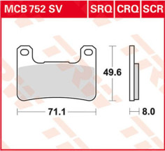 Placute Frana Scr Series Sindered Race MCB752SCR