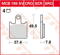 Placute Frana Scr Series Sindered Race MCB789SCR