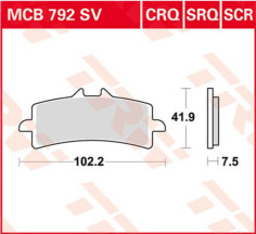 Placute Frana Scr Series Sindered Race MCB792SCR