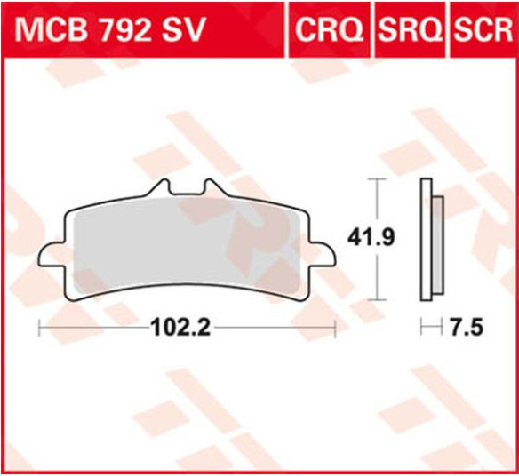 Placute Frana Scr Series Sindered Race MCB792SCR