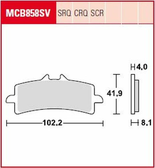Placute Frana Scr Series Sindered Race MCB858SCR