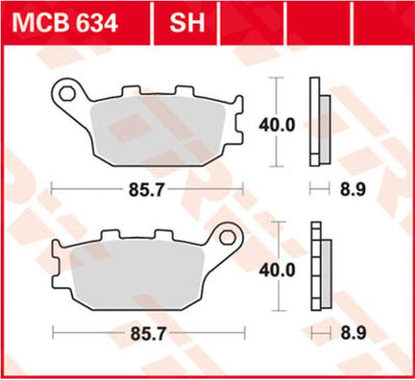 Placute Frana Sh Series Sindered Rear MCB634SH