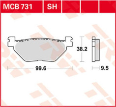 Placute Frana Sh Series Sindered Rear MCB731SH
